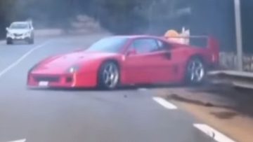 Norris' expensive Ferrari F40 crashes in Monaco