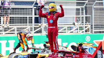Lewis Hamilton turns on 'yapping' critics after striking first Ferrari win