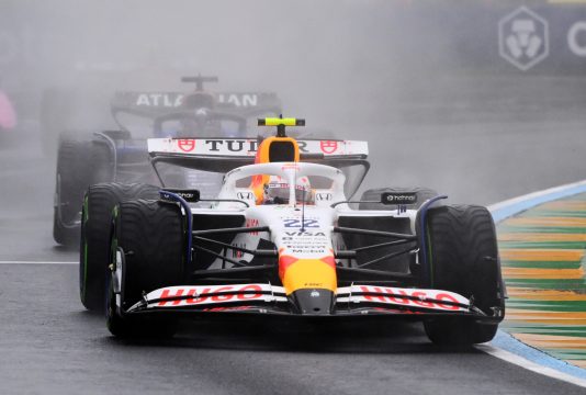 Tsunoda Australia race wet