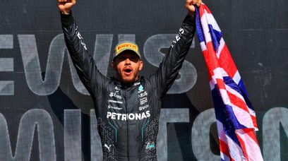 Hamilton race Silverstone