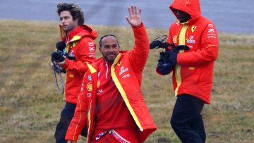 Hamilton to help Ferrari end six-year wait with sensational show run