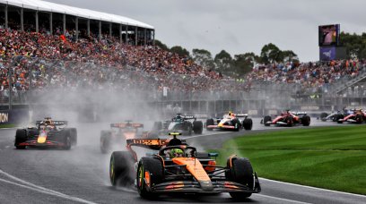 Norris Australia race wet