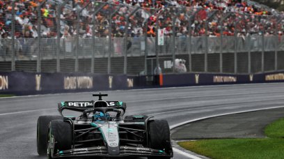 Russell Australia race wet