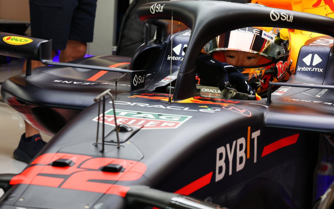 Yuki Tsunoda Red Bull test