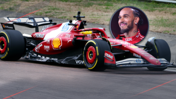 Hamilton's first laps in new Ferrari SF-25