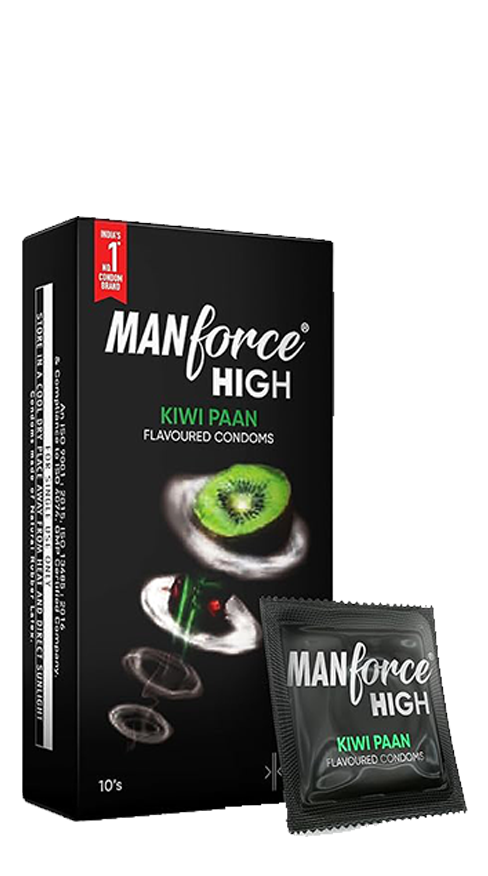 Manforce High Kiwi & Paan Flavoured Condoms