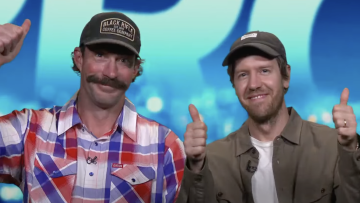 'What are budgie smugglers?' - Sebastian Vettel asks Travis Pastrana embarrassing question
